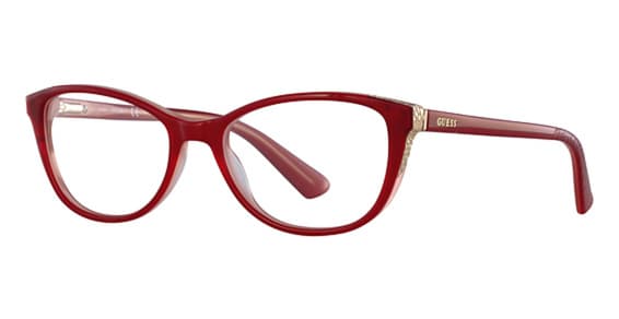 Guess GU2589 068 Eyeglasses Red 52mm Women