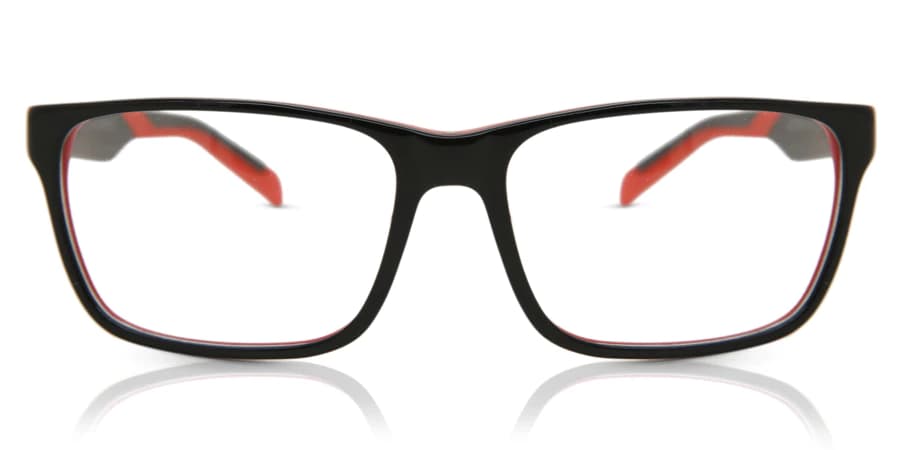 Tag Heuer TH0552 002 Eyeglasses Shiny Black/red 59mm Men 2