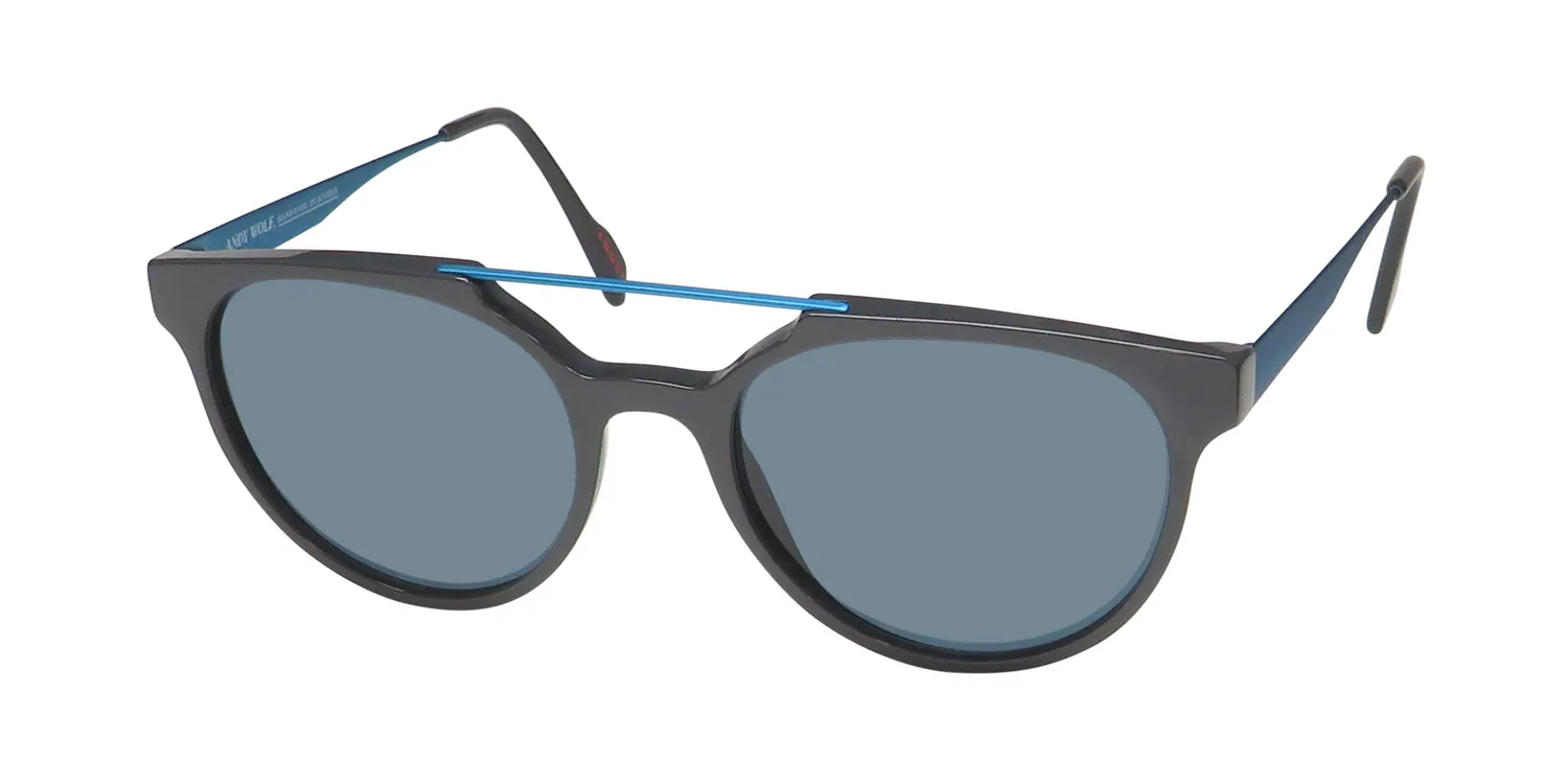 Andy Wolf Christian 03 Sunglasses Gray 52mm Unisex