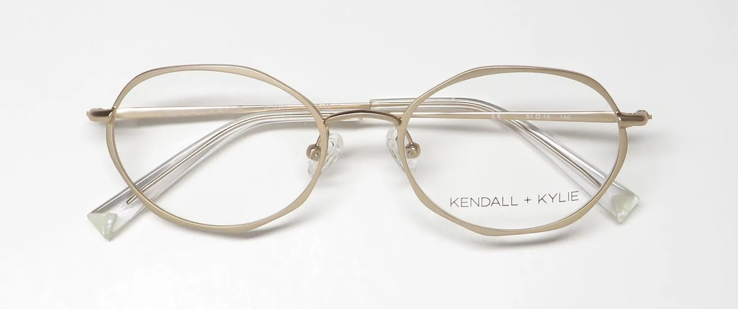 Kendall + Kylie Kko162 Alana 718 Eyeglasses Light Gold 51mm 2