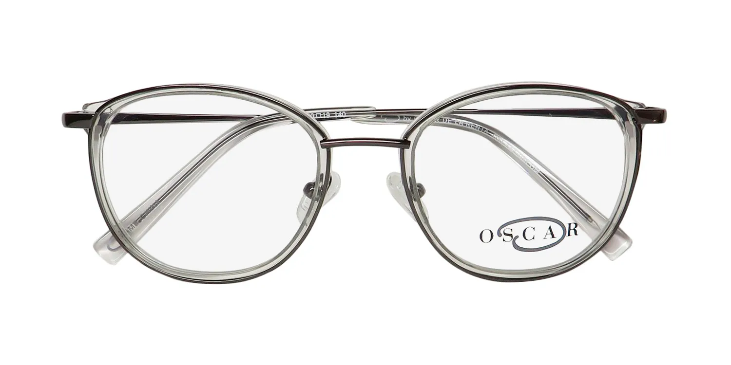 Oscar de la Renta Osl 732 038 Eyeglasses Crystal Smoke 50mm 2