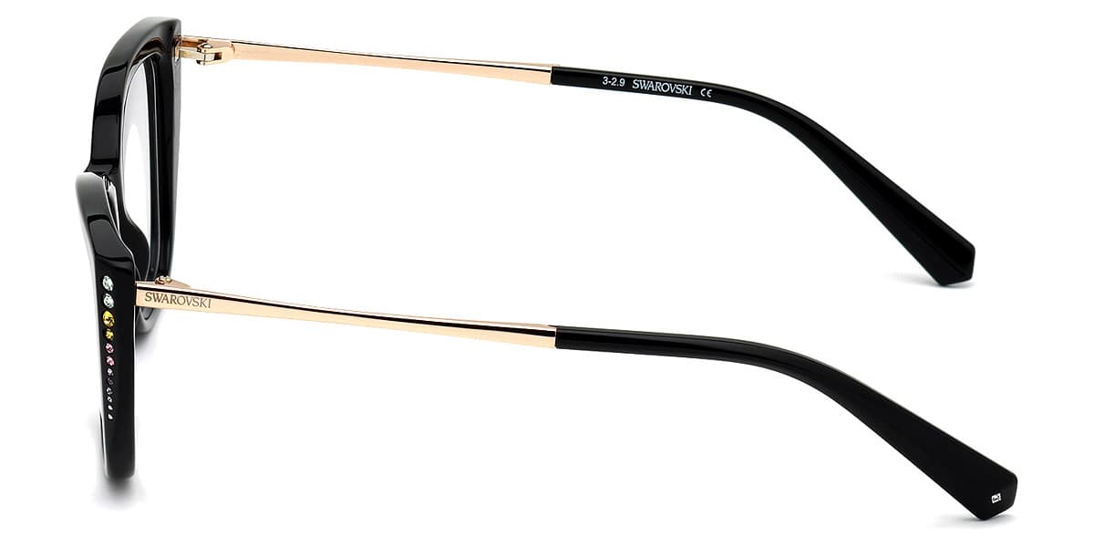 Swarovski SK5366 001 Eyeglasses Black 52mm Women 3