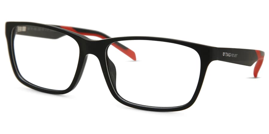 Tag Heuer TH0552 005 Eyeglasses Matte Black/red 59mm Men 2