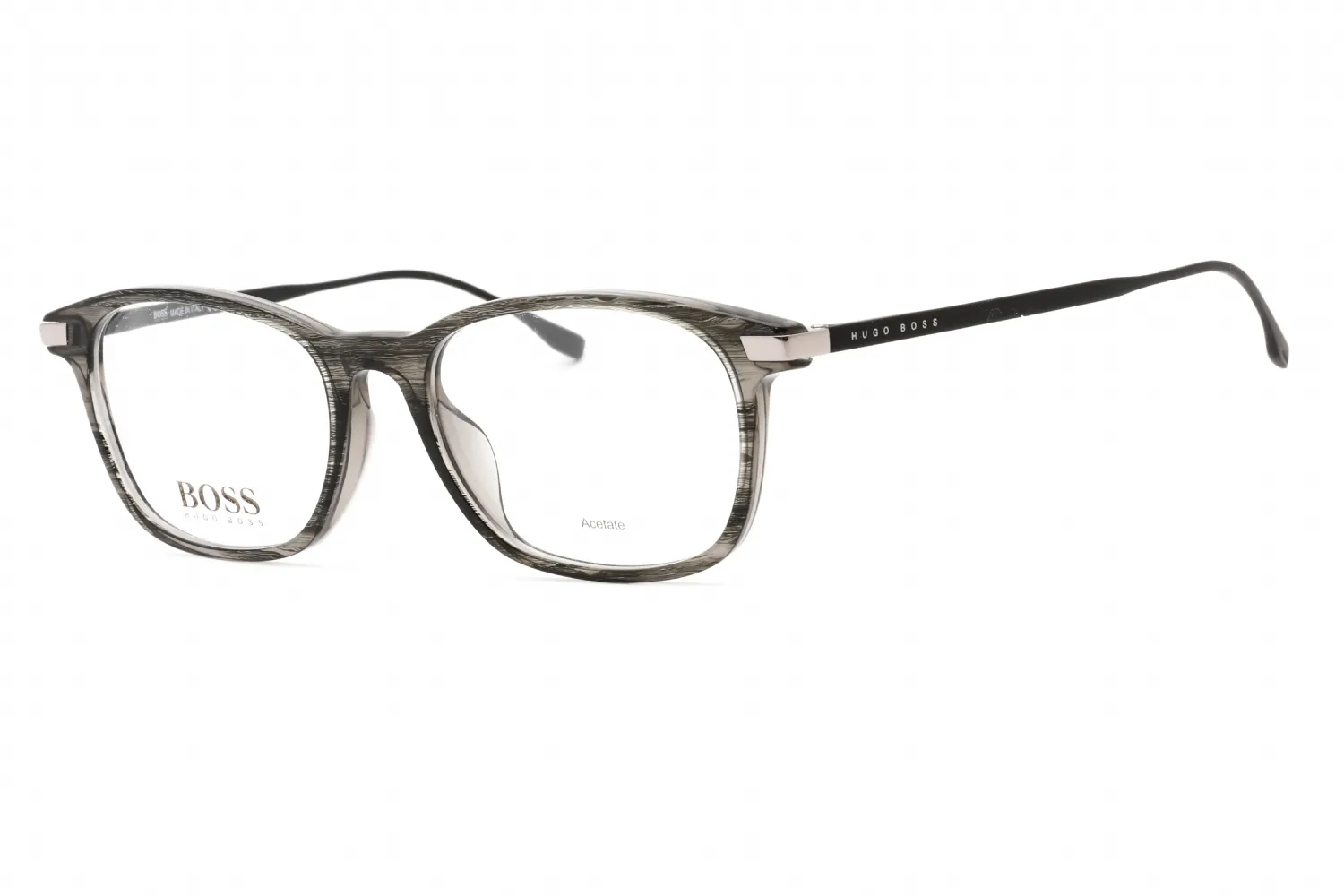 HUGO BOSS 0989 0PZH 00 Eyeglasses Striped Grey 51mm Men