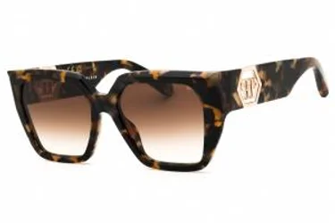 Philipp Plein SPP160 04BL Sunglasses Dark Havana 57mm