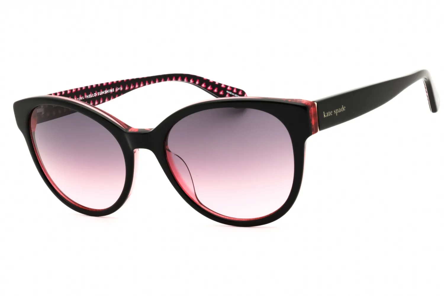 Kate Spade NATHALIE/G/S/US 0807 FF Sunglasses Black 55mm Women