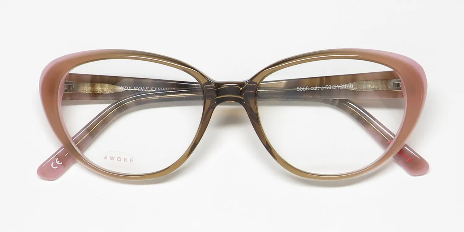 Andy Wolf 5038 d Eyeglasses Brown 53mm 2