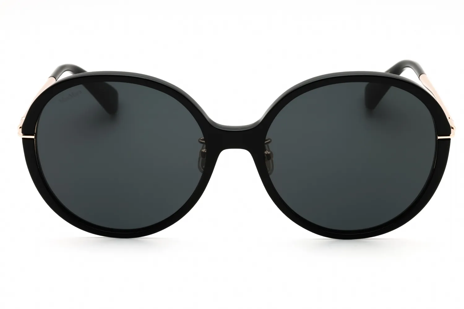 Max Mara MM0111-K 01A Sunglasses Shiny Black 58mm Women 2