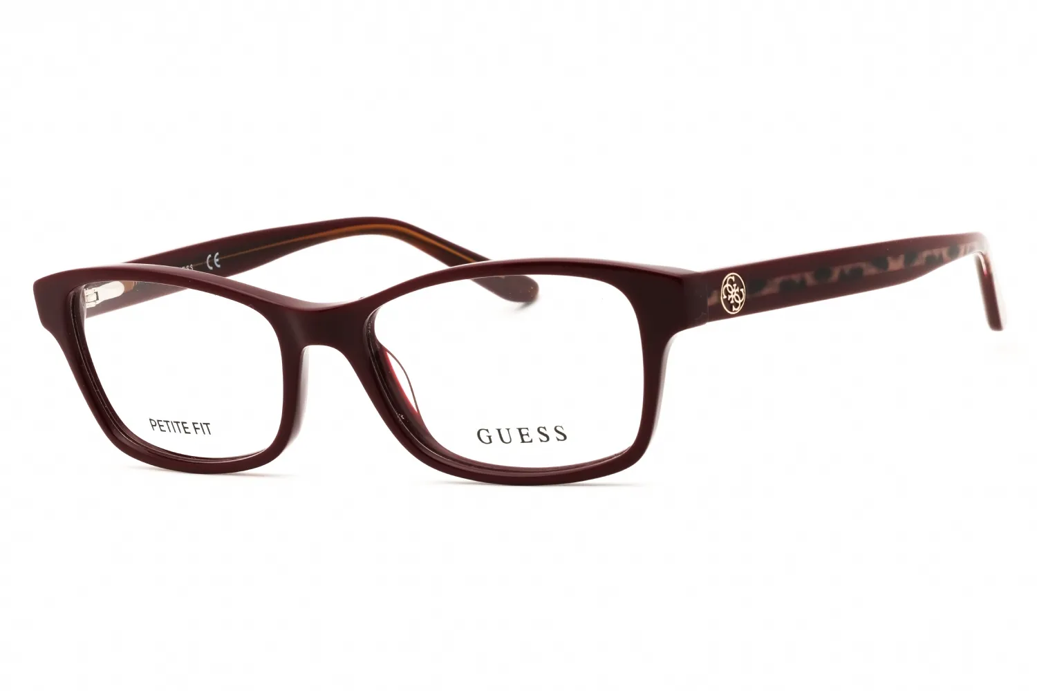 Guess GU2874 069 Eyeglasses Shiny Bordeaux 51mm Women