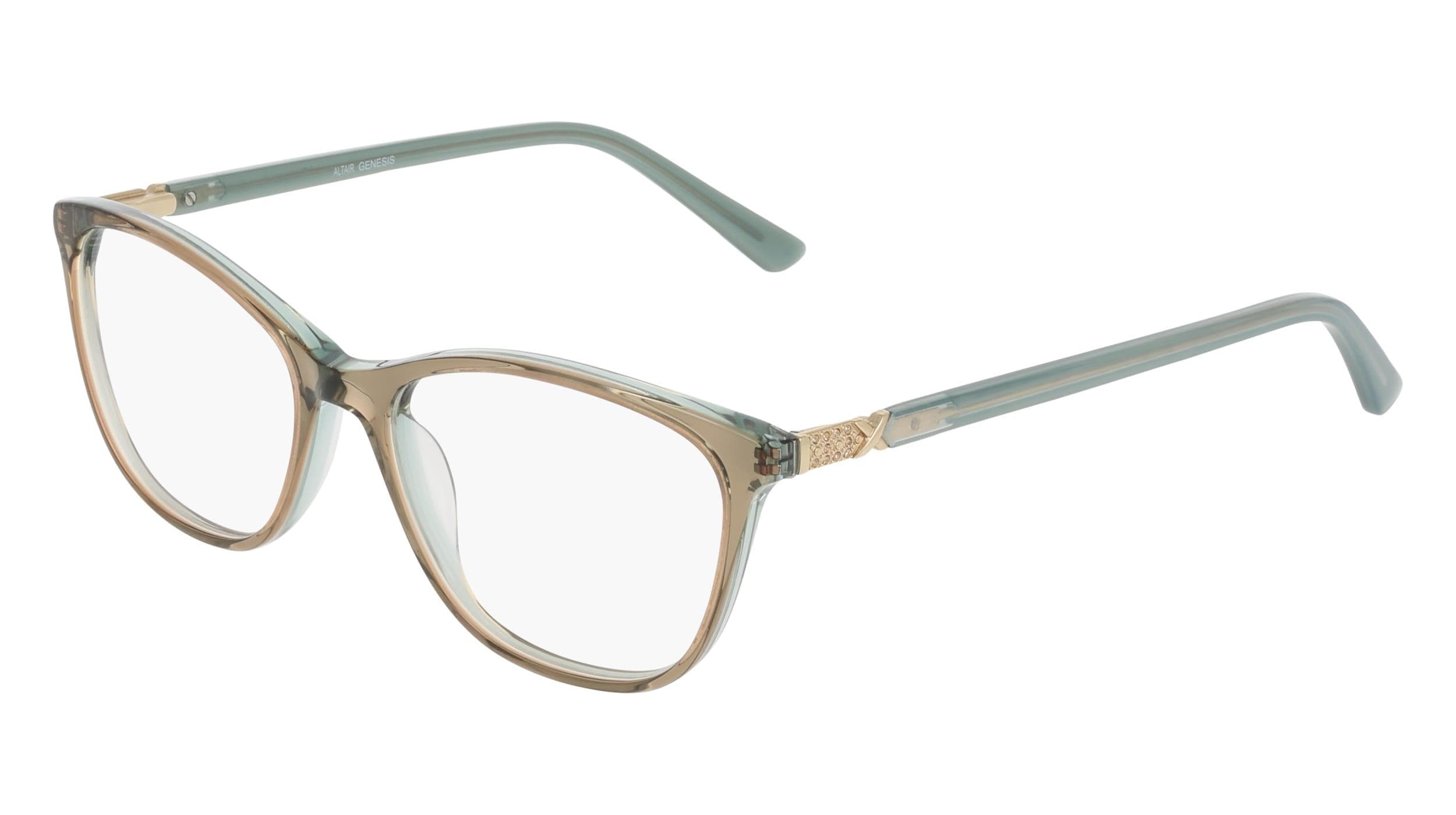 Genesis G5075 204 Eyeglasses Taupe Crystal 52mm Women