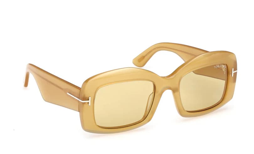 Tom Ford FT1218 39E Sunglasses Shiny Yellow 53mm Women 6
