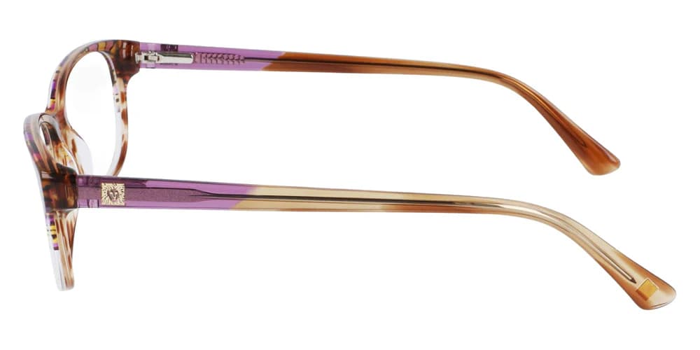 Anne Klein AK5086 505 Eyeglasses Plum Animal 52mm Women 3
