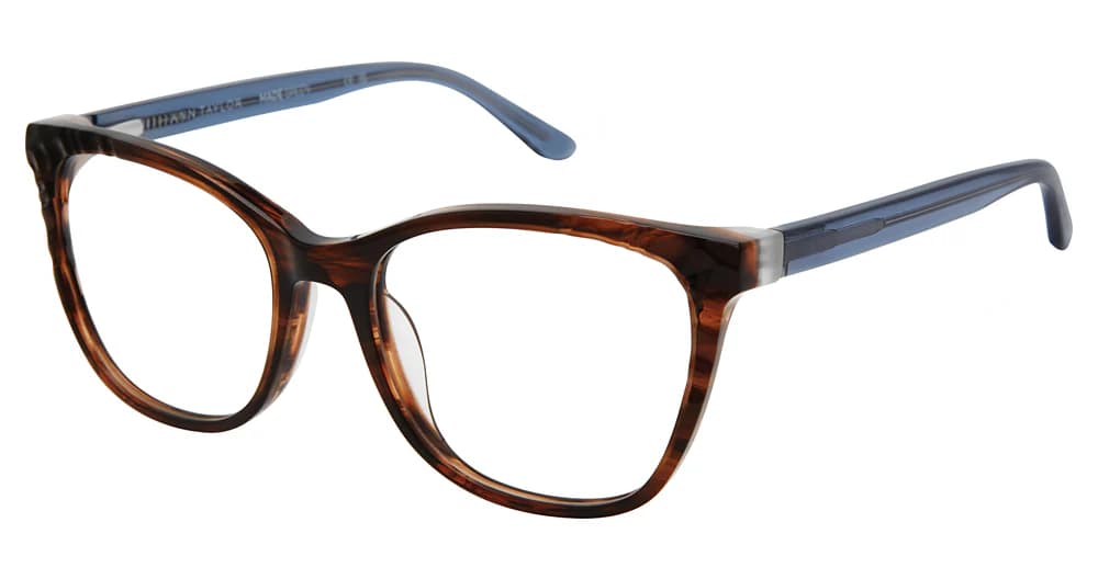 Ann Taylor TYAT347 C01 Eyeglasses Brown Horn 52mm Women