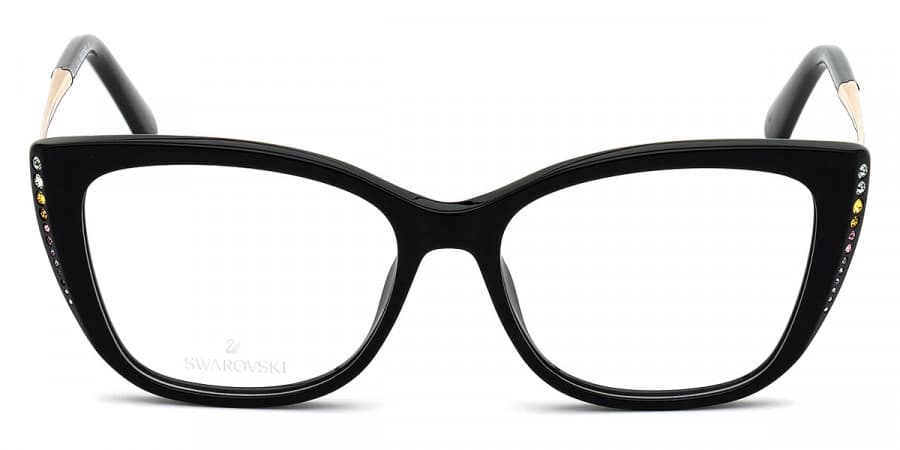 Swarovski SK5366 001 Eyeglasses Black 52mm Women 2
