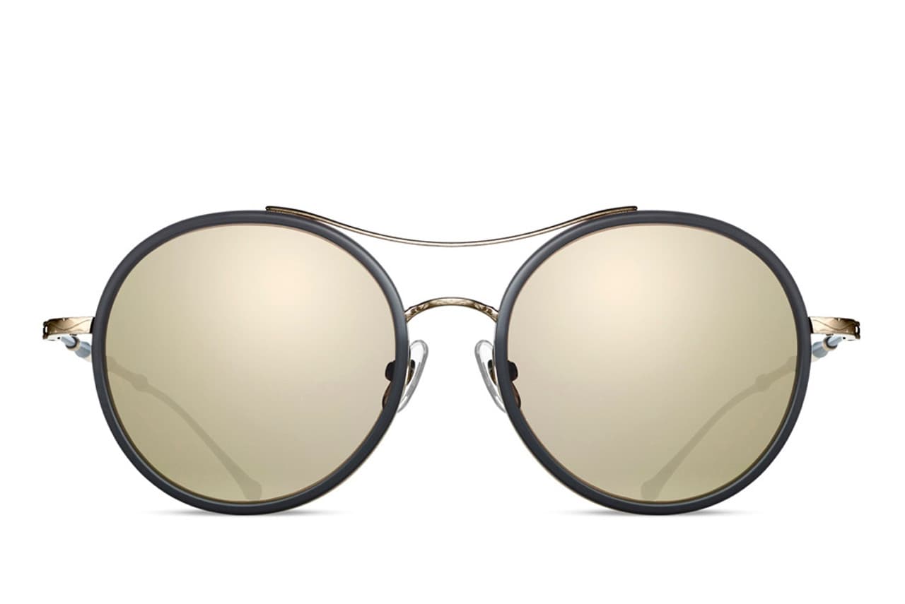 Matsuda M3050 Sunglasses Matte Black/gold 53mm Unisex