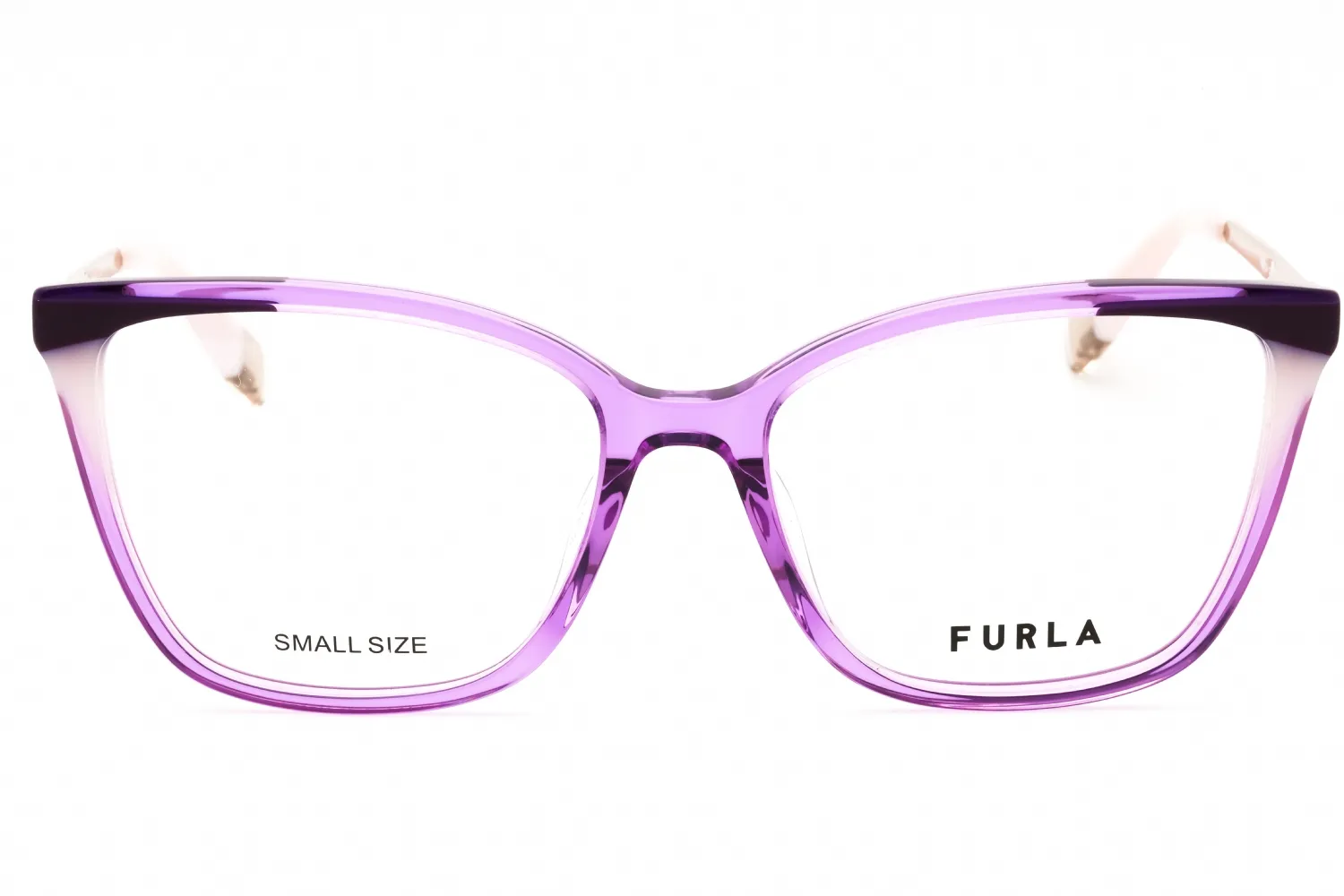 Furla VFU723V 06SC Eyeglasses Shiny Transparent Purple 53mm Women 2