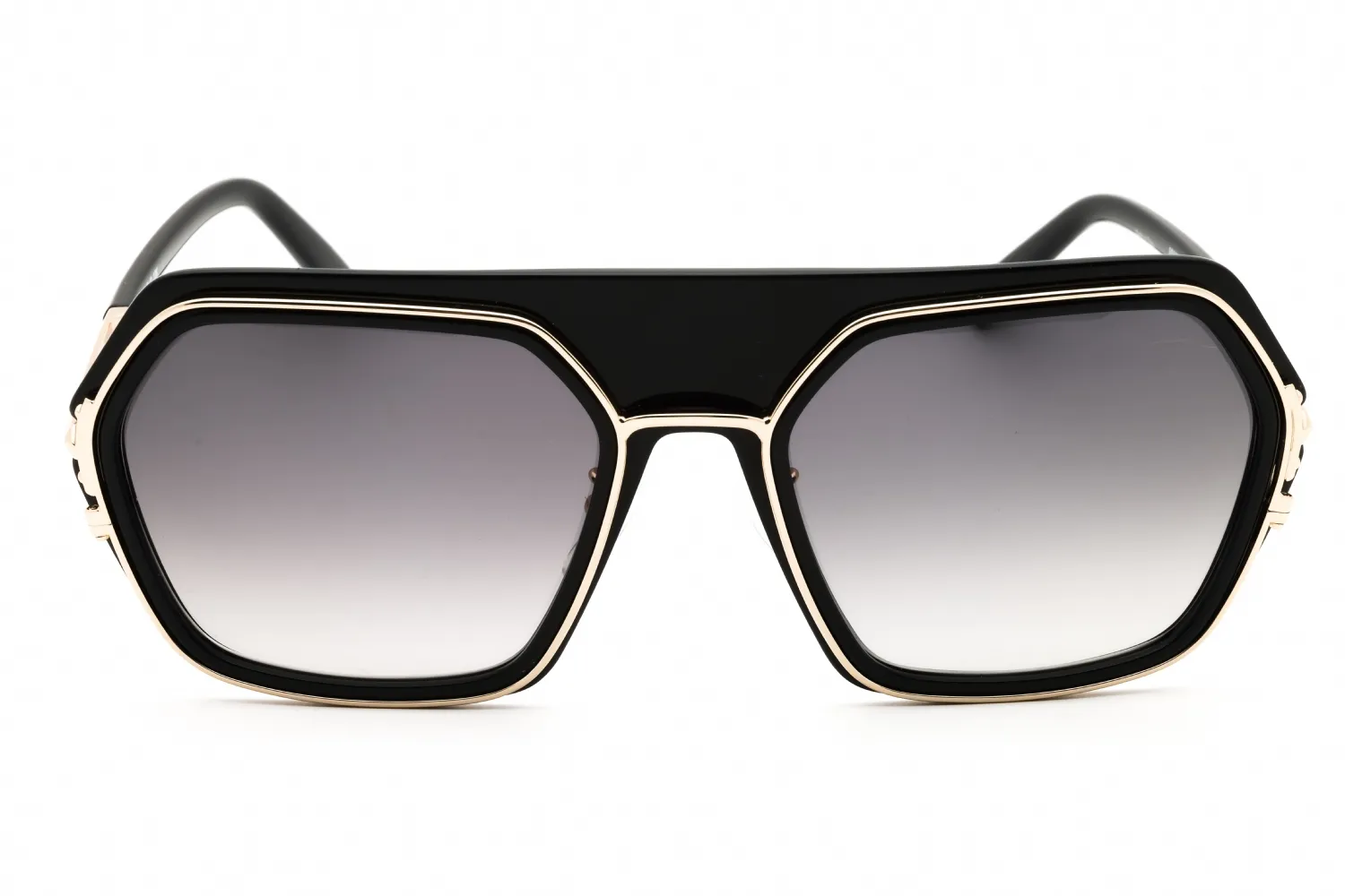 MCM MW0018-H 01B Sunglasses Shiny Black 56mm Women 2