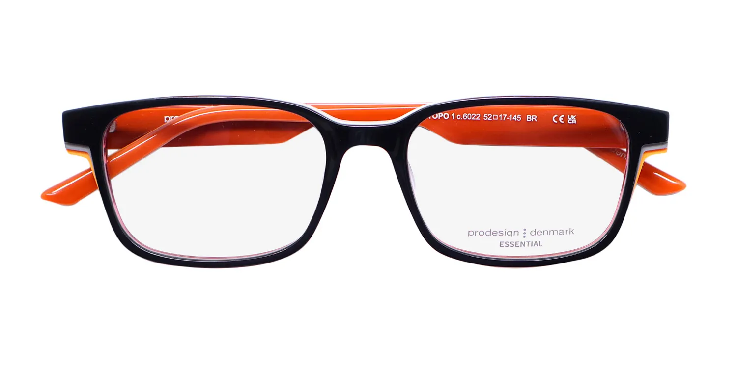 ProDesign Denmark Topo 1 6022 Eyeglasses Black 52mm Men 2