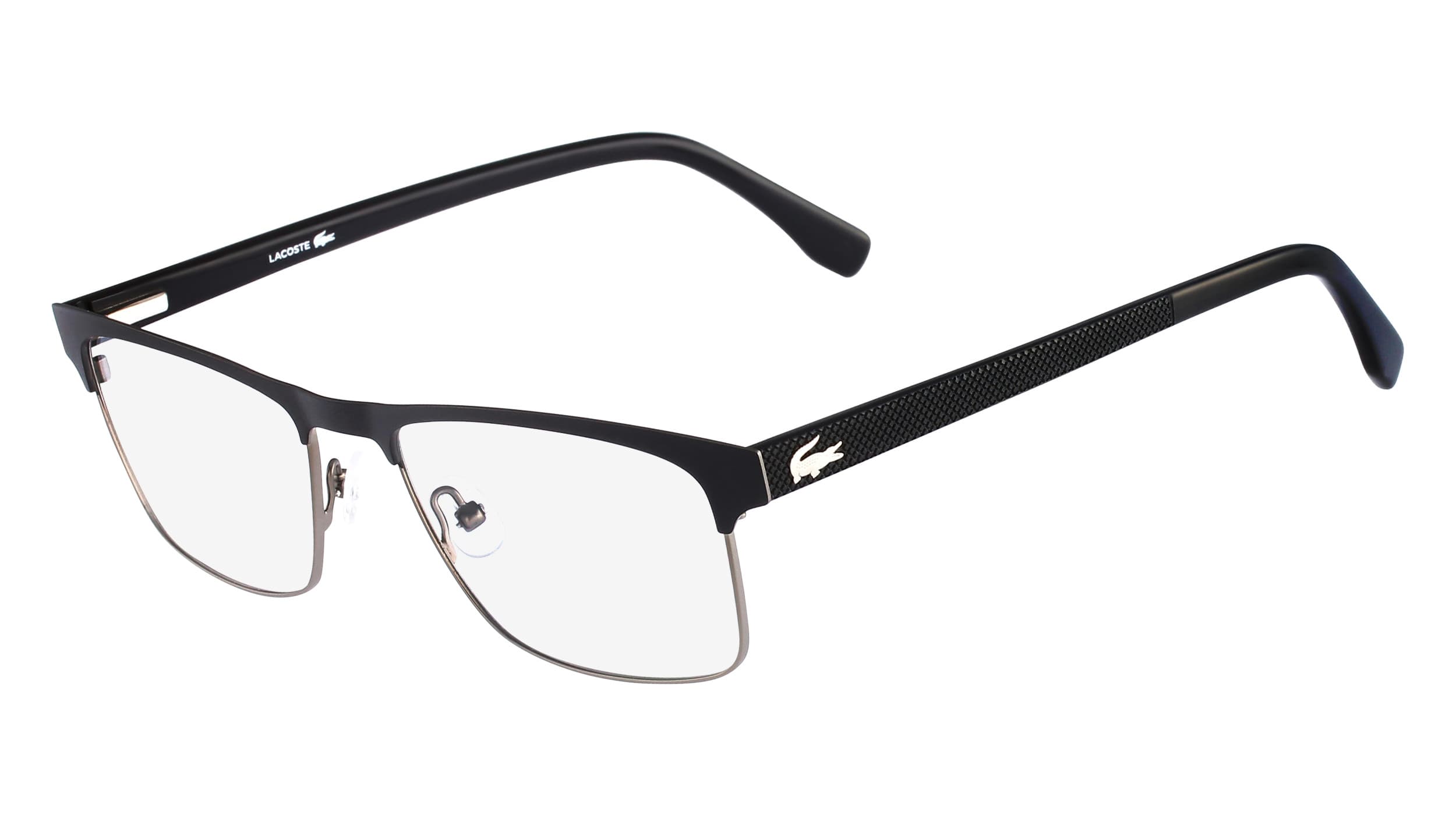 Lacoste L2198 001 Eyeglasses Matte Black 55mm Men