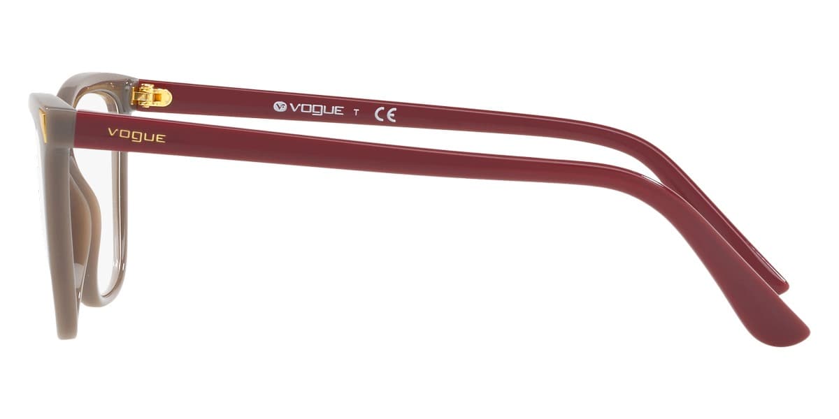 Vogue VO5206 2596 Eyeglasses Grey Burgundy 53mm Women 3
