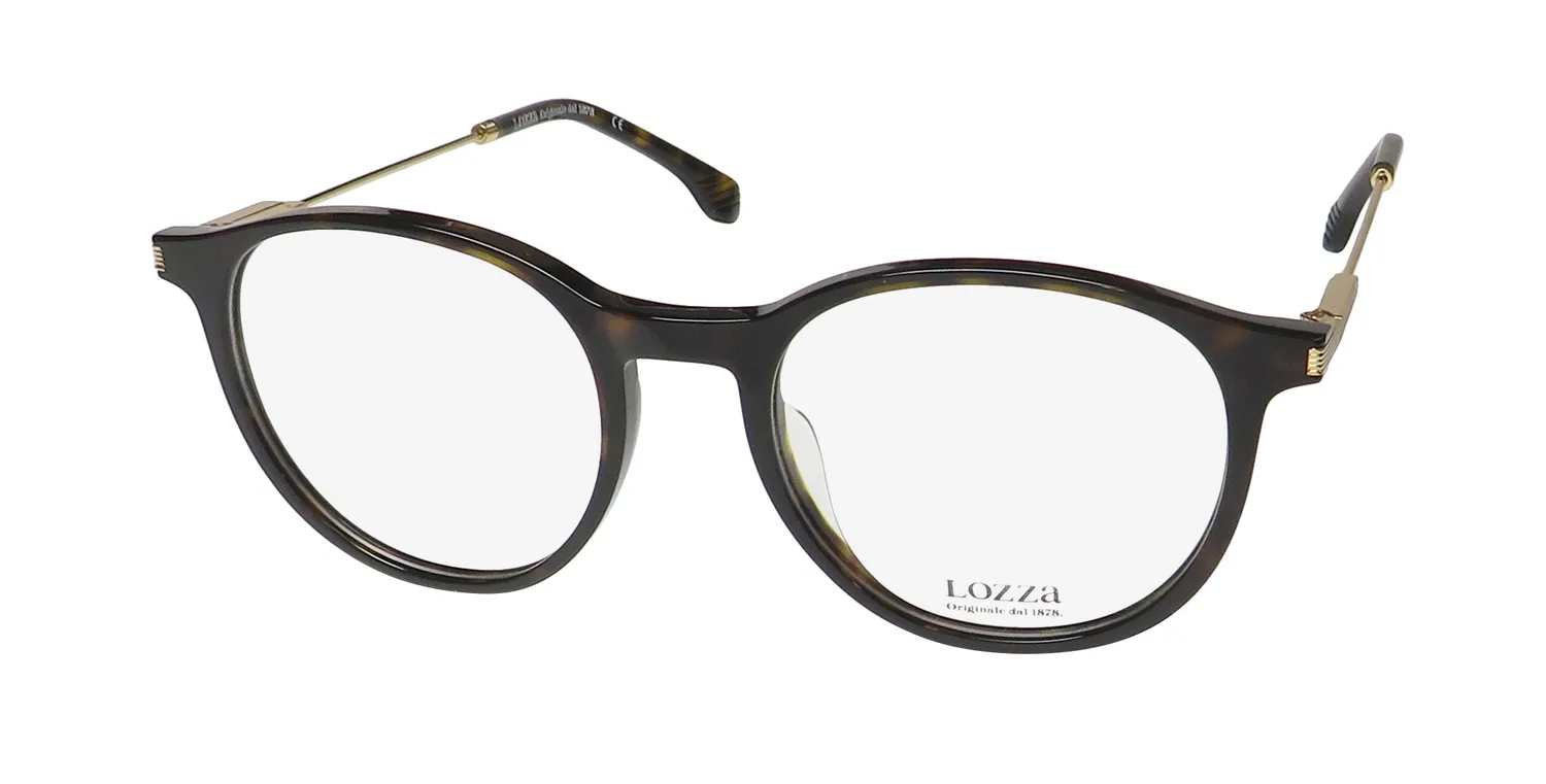 Lozza Vl4220 0722 Eyeglasses Dark Tortoise 50mm