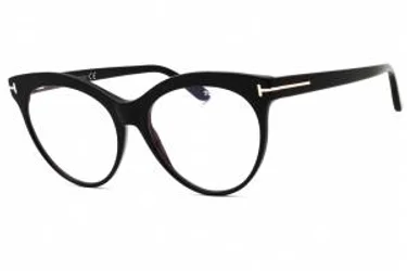Tom Ford FT5827-B 001 Eyeglasses Shiny Black 55mm