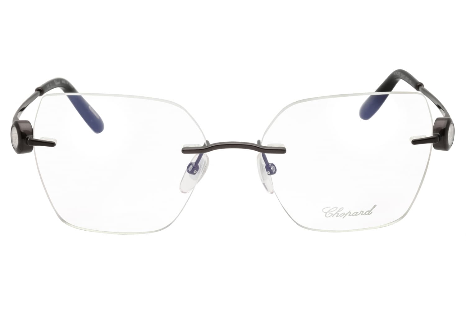 Chopard VCHL26S 550Q67 Eyeglasses Sensitive Black Gold 55mm Women 2