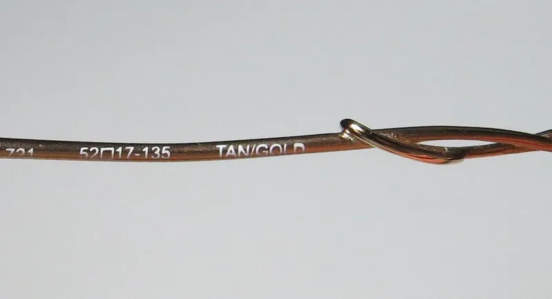 Elite Eyewear 721 tan / gold Eyeglasses Brownish Bronze 52mm 9