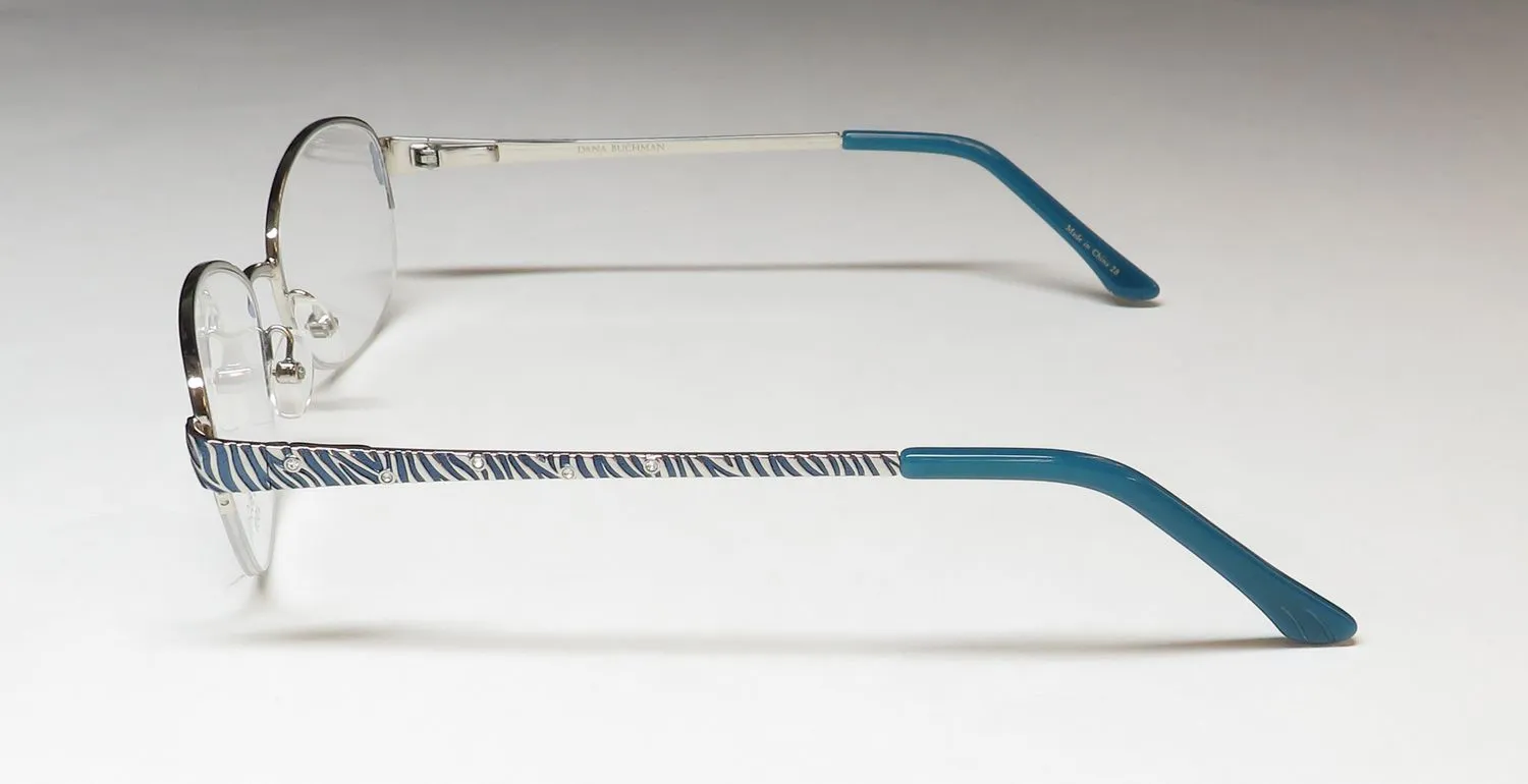 Dana Buchman Eugenia te Eyeglasses Teal 52mm 4
