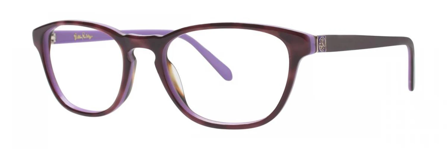 Lilly Pulitzer Palmer Lavender Eyeglasses Lavendar Tortoise 49mm Women