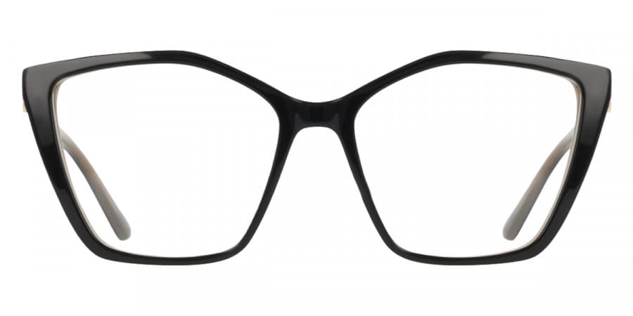 Anne Klein AK5132 001 Eyeglasses Black Ivory 55mm Women 2