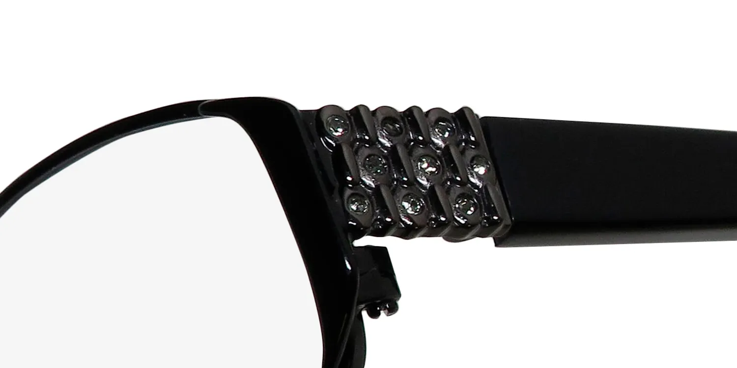 Dana Buchman Emily bk Eyeglasses Black 49mm 6