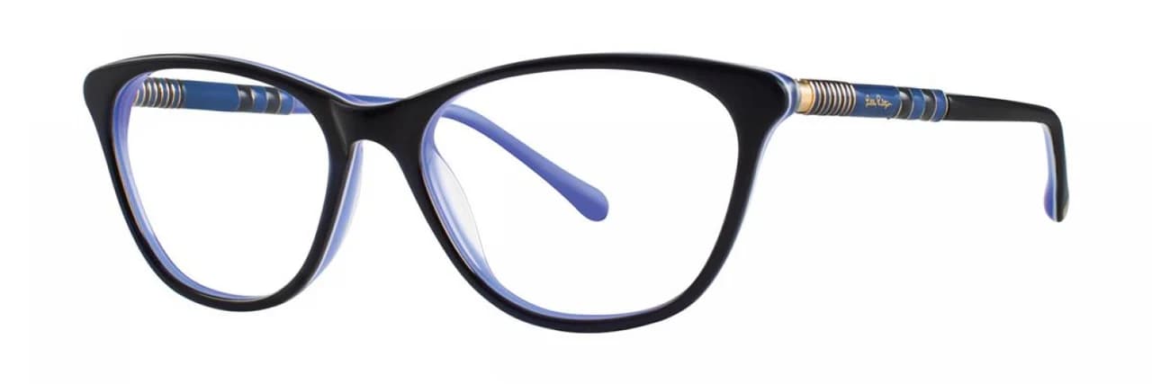 Lilly Pulitzer Sanford Eyeglasses Navy Indigo 49mm Women