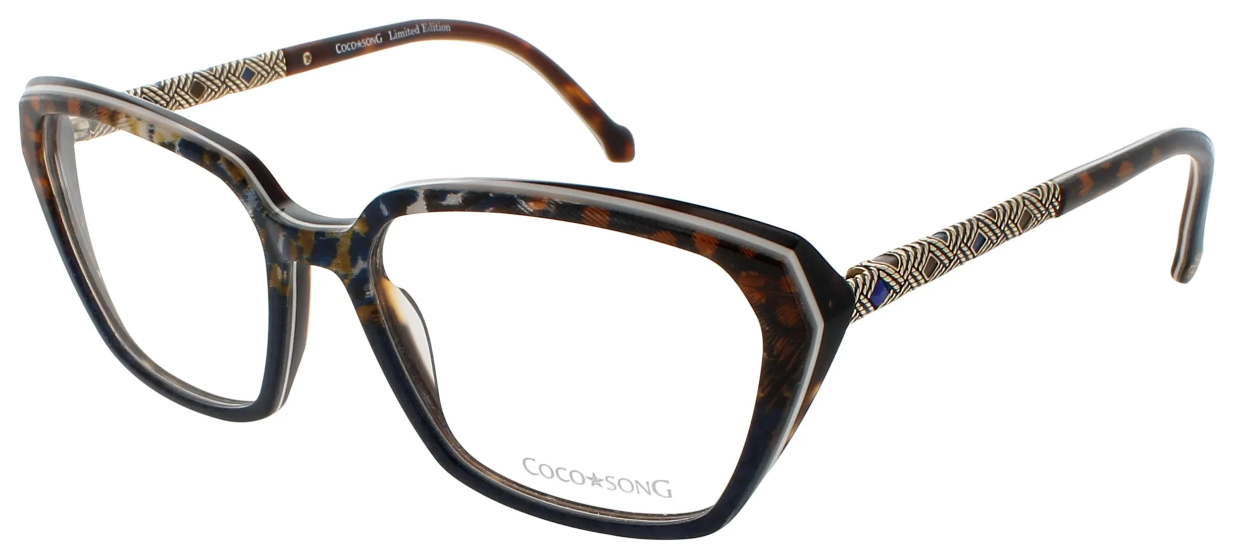 Coco Song HOPE VILLAGE C03 Eyeglasses Purple Multi 54mm Women