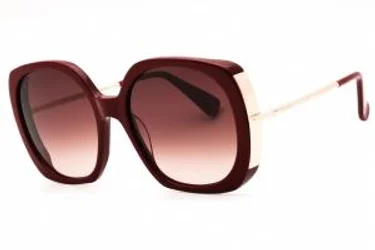 Max Mara MM0079 66F Sunglasses Shiny Red 58mm