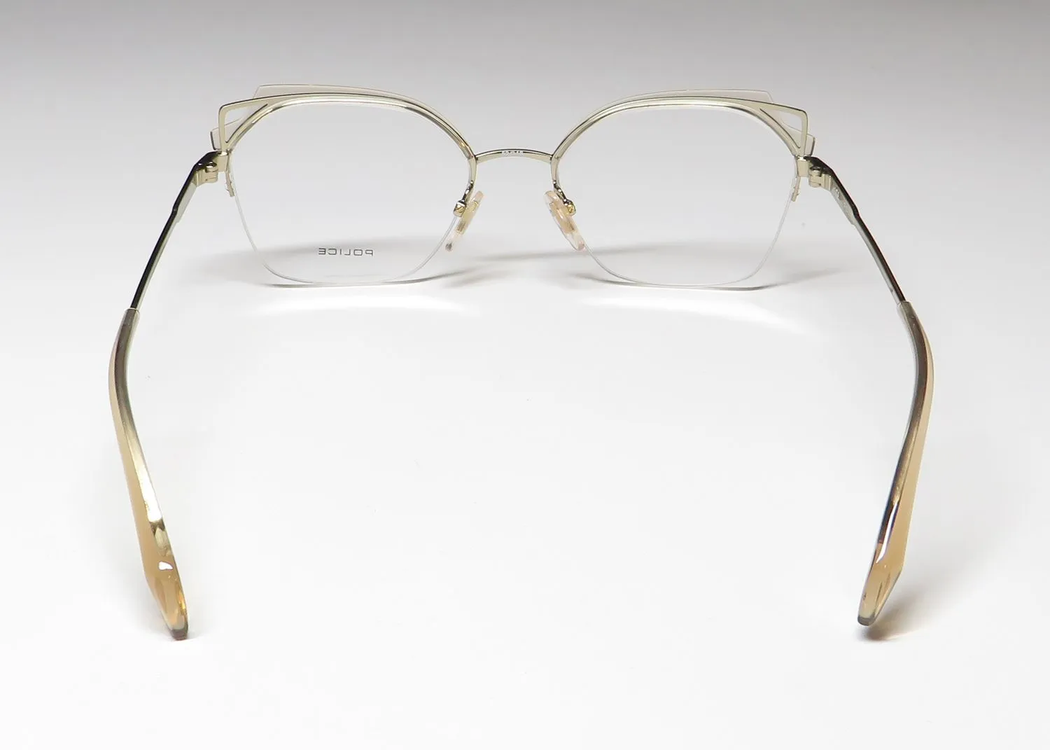 Police Vpla04 Zephirus 2 08ff Eyeglasses Crystal Beige 52mm 5