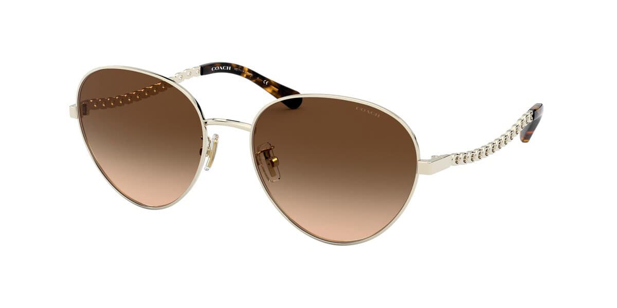 Coach HC 7114 L1148 900574 Sunglasses Gold 140mm Women