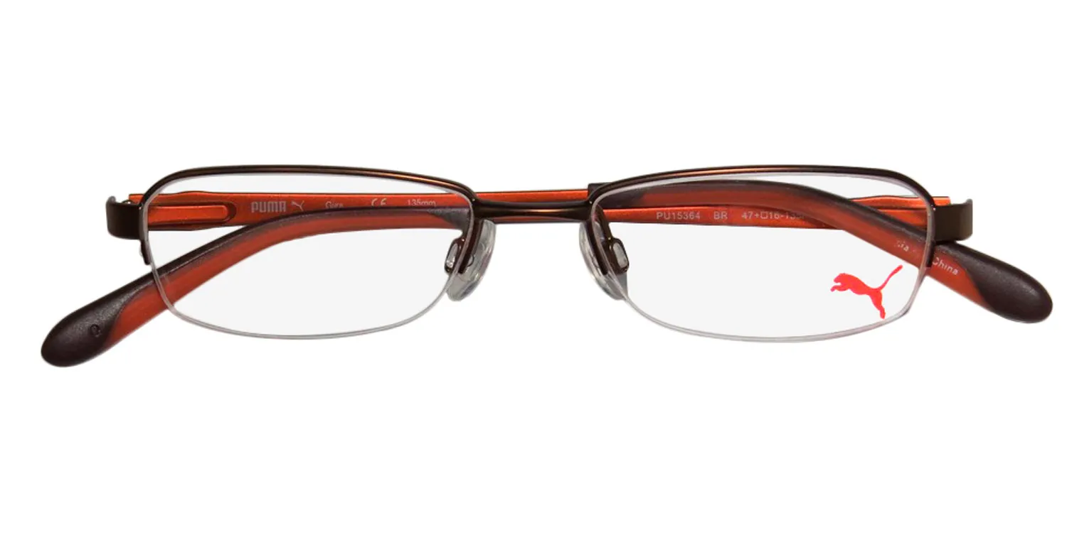Puma 15364 Giga br Eyeglasses Brown 47mm Unisex 2