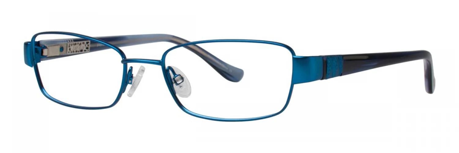 Kensie Peplum Eyeglasses Blue 49mm Women