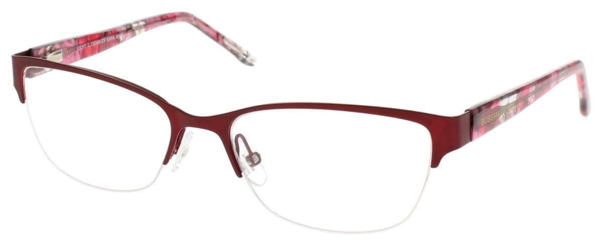 BCBGMAXAZRIA Kana Eyeglasses Wine 53mm Women