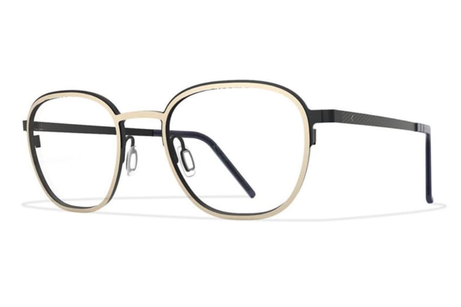 Blackfin BF861 Col. 1019 Eyeglasses Gold/black 50mm Unisex