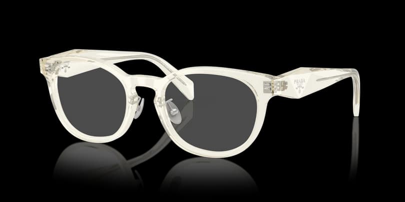 Prada 0PR B06VD 19X1O1 Eyeglasses Transparent Light Grey 52mm Women