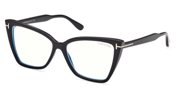 Tom Ford TF5844-B 005 FT 5844-B Eyeglasses Black 55mm Women