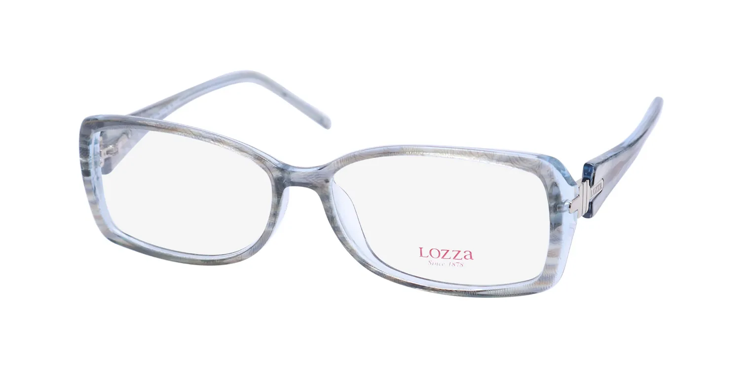 Lozza Vl1834 09y2 Eyeglasses Blue 52mm