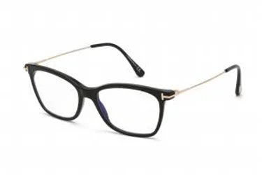 Tom Ford FT5712-B 001 Eyeglasses Shiny Black 50mm