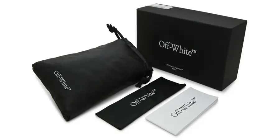 Off White STYLE 7P 1000 Eyeglasses Black 52mm Unisex _Case