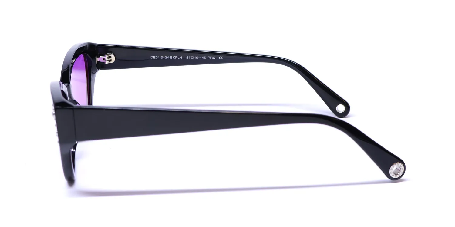 Diff 0434 Tonks Harry Potter bkpln Sunglasses Black 54mm 4