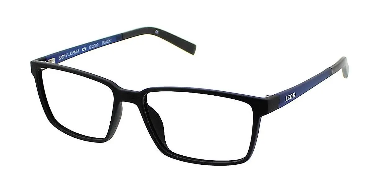IZOD IZ2009 Eyeglasses Black 54mm Men