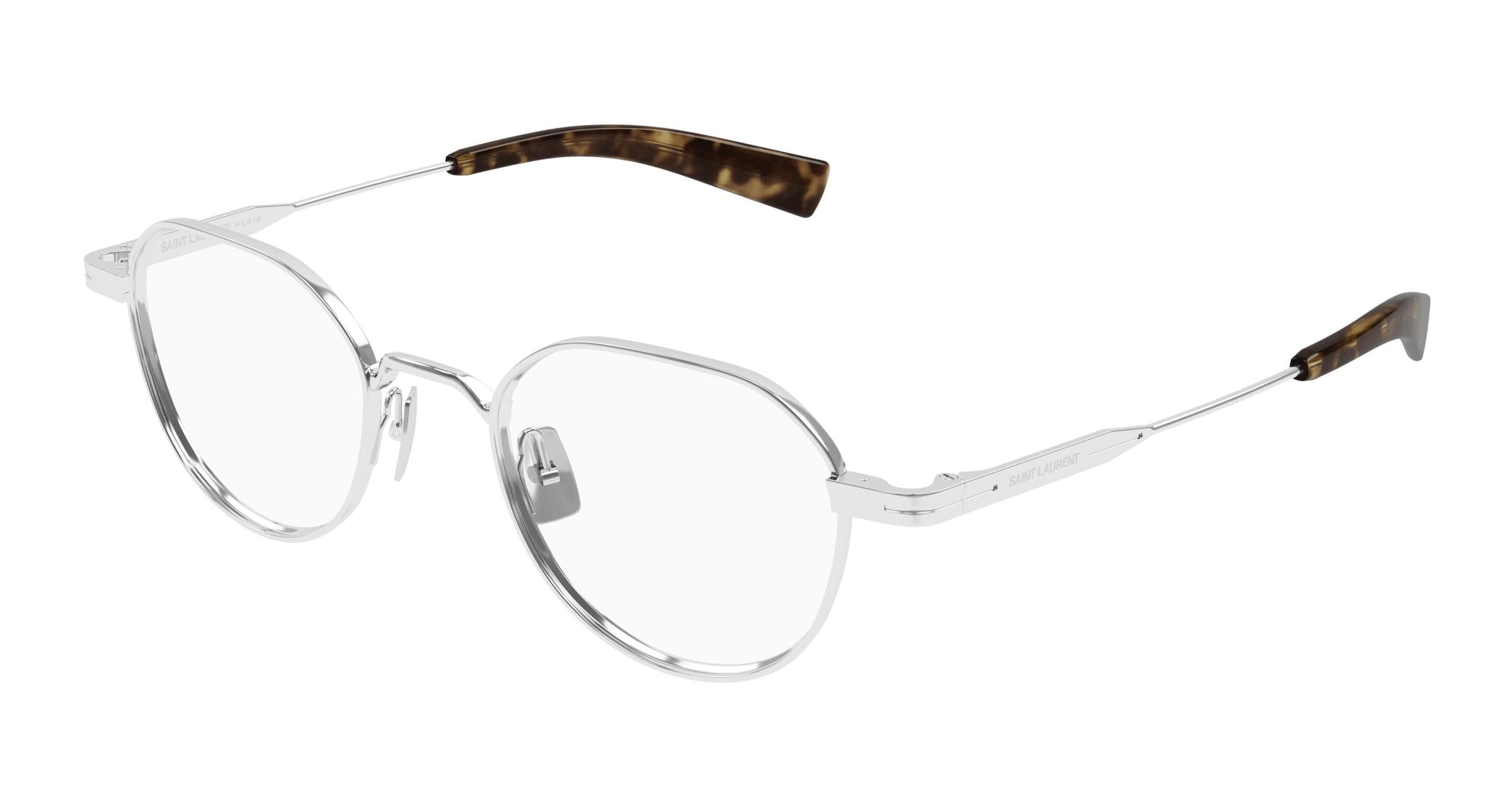 Saint Laurent SL730 002 Eyeglasses Silver 47mm Unisex