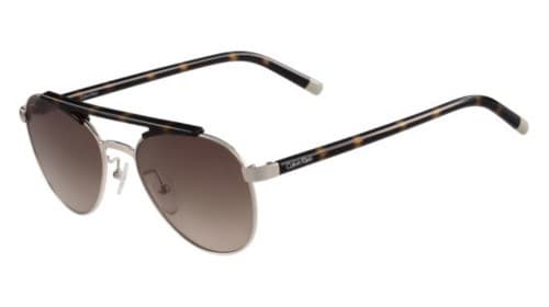 Calvin Klein CK1220S 714 Sunglasses Brown Silver 54mm Men